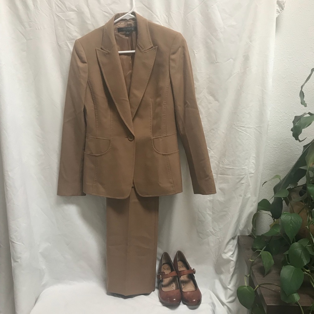Anne Klein Pant Suit - Camel - (2 pcs)